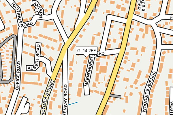 GL14 2EF map - OS OpenMap – Local (Ordnance Survey)