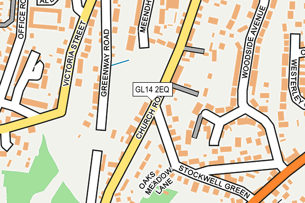 GL14 2EQ map - OS OpenMap – Local (Ordnance Survey)