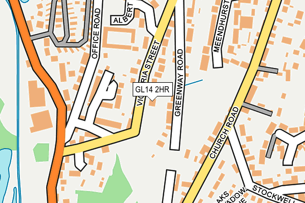 GL14 2HR map - OS OpenMap – Local (Ordnance Survey)