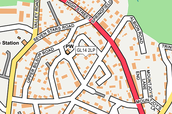 GL14 2LP map - OS OpenMap – Local (Ordnance Survey)