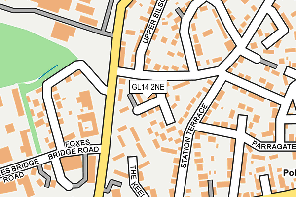 GL14 2NE map - OS OpenMap – Local (Ordnance Survey)