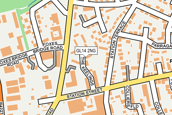 GL14 2NG map - OS OpenMap – Local (Ordnance Survey)