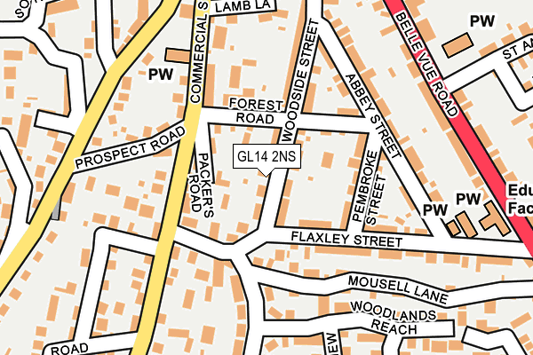 GL14 2NS map - OS OpenMap – Local (Ordnance Survey)