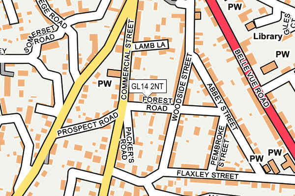 GL14 2NT map - OS OpenMap – Local (Ordnance Survey)