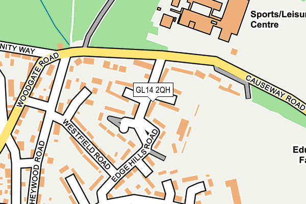 GL14 2QH map - OS OpenMap – Local (Ordnance Survey)