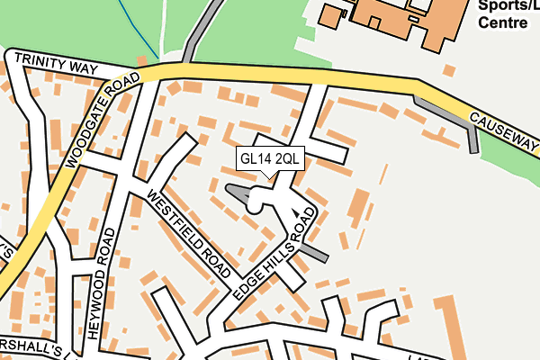 GL14 2QL map - OS OpenMap – Local (Ordnance Survey)
