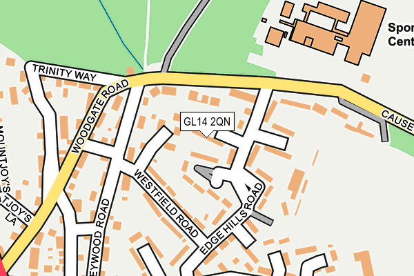 GL14 2QN map - OS OpenMap – Local (Ordnance Survey)