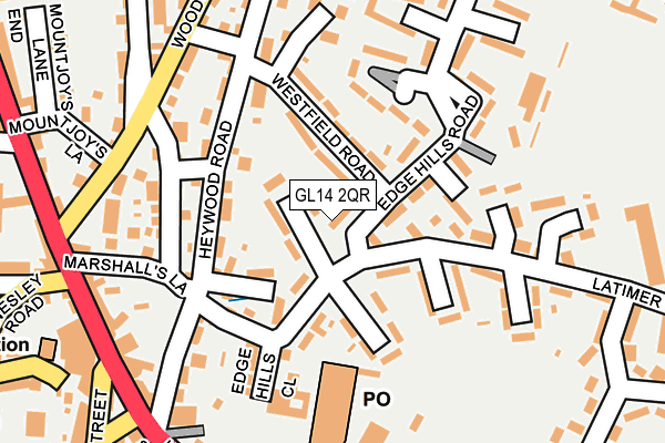 GL14 2QR map - OS OpenMap – Local (Ordnance Survey)