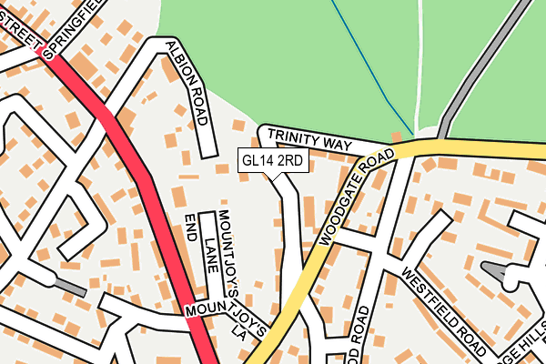 GL14 2RD map - OS OpenMap – Local (Ordnance Survey)