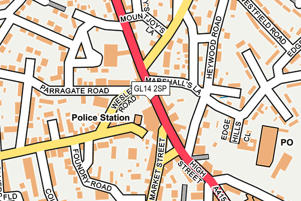 GL14 2SP map - OS OpenMap – Local (Ordnance Survey)