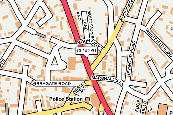 GL14 2SU map - OS OpenMap – Local (Ordnance Survey)