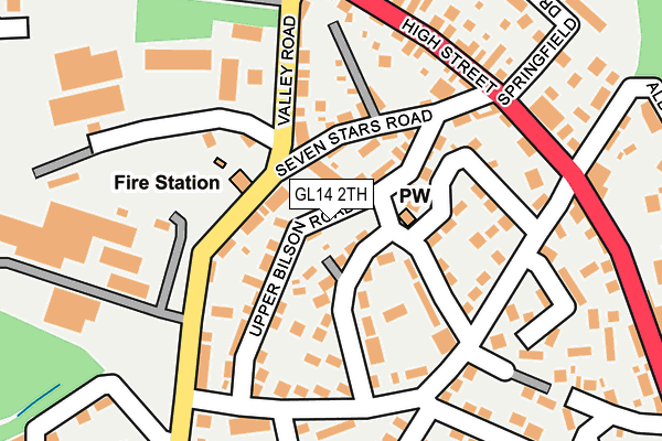 GL14 2TH map - OS OpenMap – Local (Ordnance Survey)