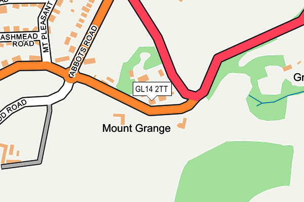 GL14 2TT map - OS OpenMap – Local (Ordnance Survey)