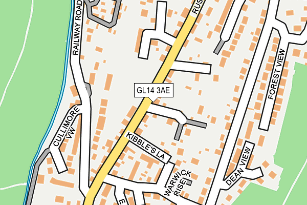 GL14 3AE map - OS OpenMap – Local (Ordnance Survey)