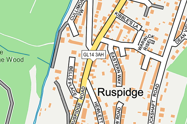 GL14 3AH map - OS OpenMap – Local (Ordnance Survey)