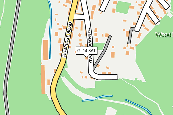 GL14 3AT map - OS OpenMap – Local (Ordnance Survey)