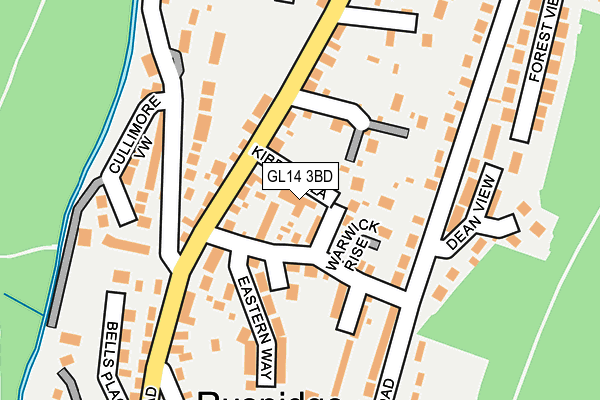 GL14 3BD map - OS OpenMap – Local (Ordnance Survey)