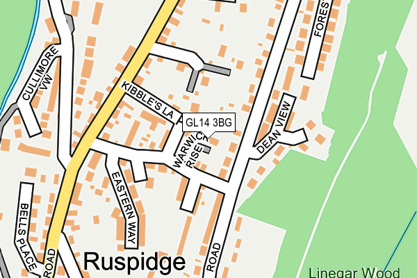 GL14 3BG map - OS OpenMap – Local (Ordnance Survey)