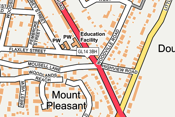 GL14 3BH map - OS OpenMap – Local (Ordnance Survey)