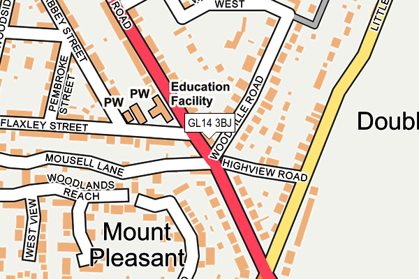 GL14 3BJ map - OS OpenMap – Local (Ordnance Survey)