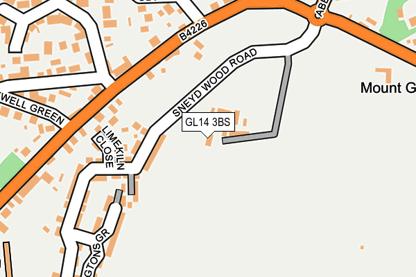 GL14 3BS map - OS OpenMap – Local (Ordnance Survey)