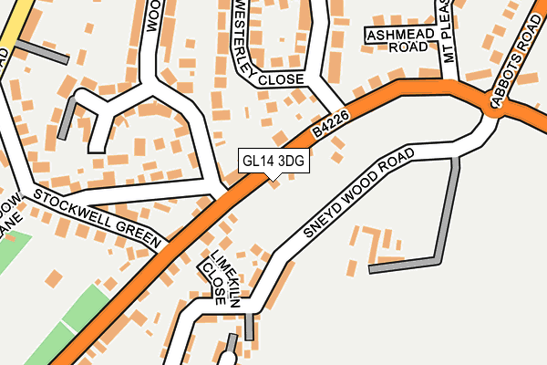GL14 3DG map - OS OpenMap – Local (Ordnance Survey)