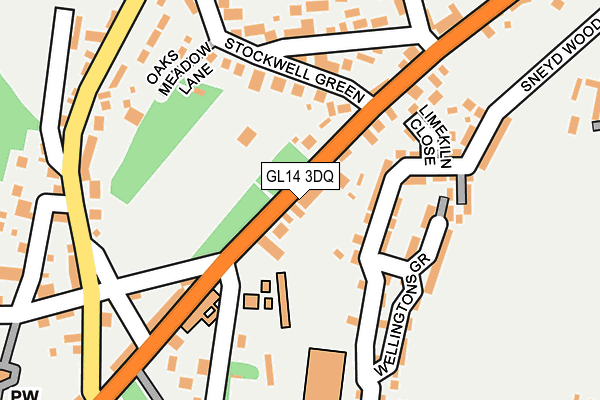 GL14 3DQ map - OS OpenMap – Local (Ordnance Survey)