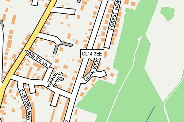 GL14 3EE map - OS OpenMap – Local (Ordnance Survey)