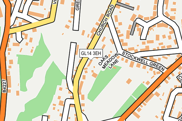 GL14 3EH map - OS OpenMap – Local (Ordnance Survey)