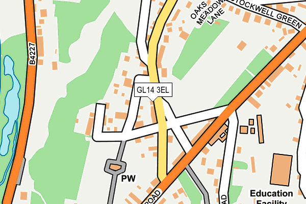 GL14 3EL map - OS OpenMap – Local (Ordnance Survey)