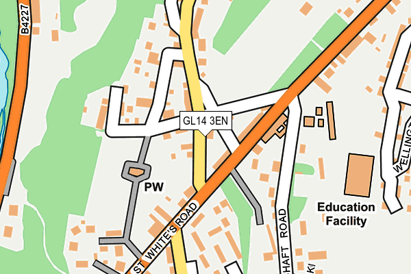 GL14 3EN map - OS OpenMap – Local (Ordnance Survey)