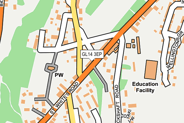 GL14 3EP map - OS OpenMap – Local (Ordnance Survey)