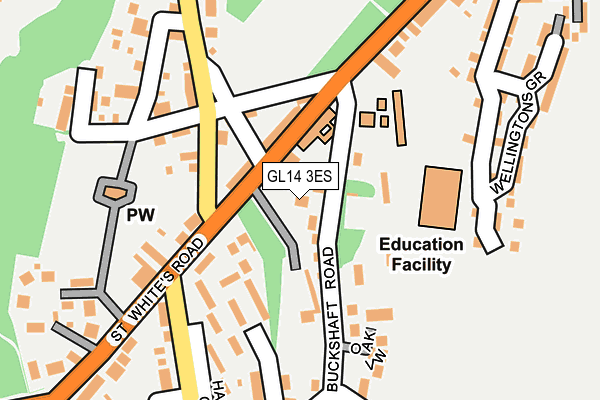 GL14 3ES map - OS OpenMap – Local (Ordnance Survey)