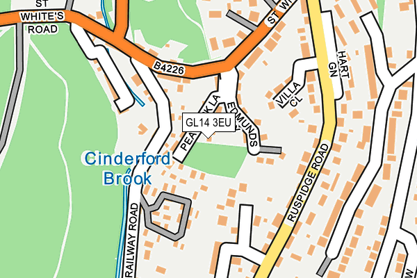 GL14 3EU map - OS OpenMap – Local (Ordnance Survey)