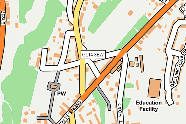 GL14 3EW map - OS OpenMap – Local (Ordnance Survey)