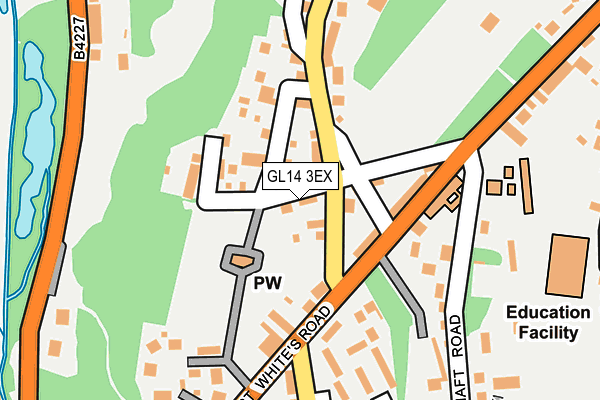 GL14 3EX map - OS OpenMap – Local (Ordnance Survey)