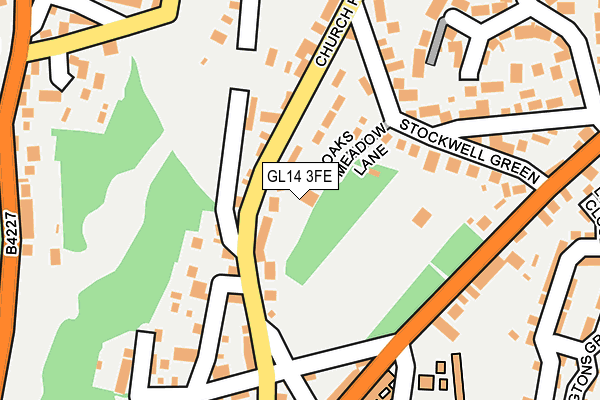 GL14 3FE map - OS OpenMap – Local (Ordnance Survey)