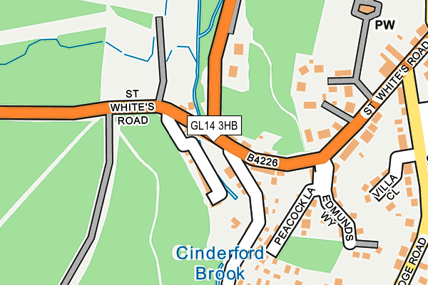 GL14 3HB map - OS OpenMap – Local (Ordnance Survey)