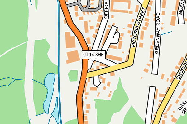 GL14 3HF map - OS OpenMap – Local (Ordnance Survey)