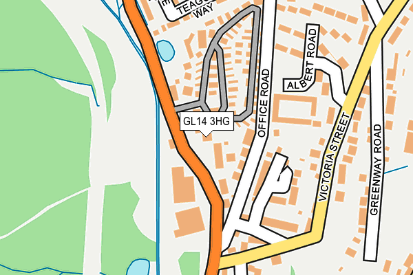 GL14 3HG map - OS OpenMap – Local (Ordnance Survey)