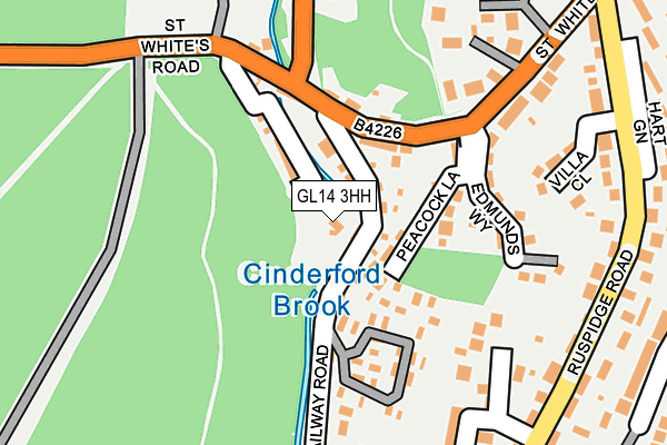 GL14 3HH map - OS OpenMap – Local (Ordnance Survey)