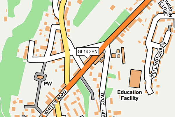 GL14 3HN map - OS OpenMap – Local (Ordnance Survey)