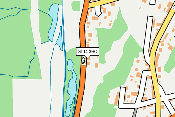 GL14 3HQ map - OS OpenMap – Local (Ordnance Survey)