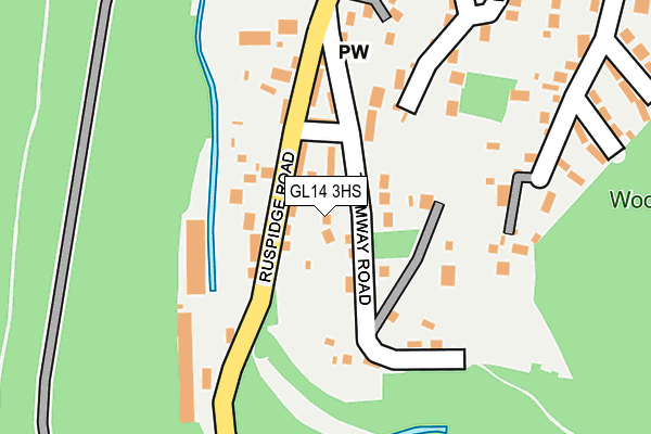 GL14 3HS map - OS OpenMap – Local (Ordnance Survey)