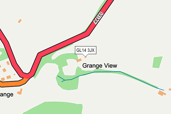 GL14 3JX map - OS OpenMap – Local (Ordnance Survey)