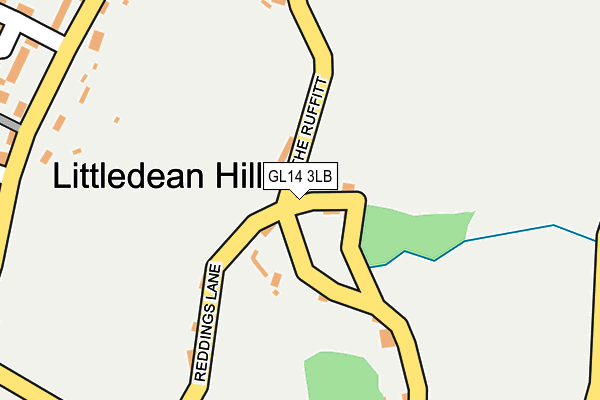 GL14 3LB map - OS OpenMap – Local (Ordnance Survey)