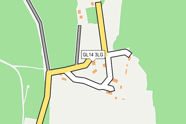 GL14 3LG map - OS OpenMap – Local (Ordnance Survey)
