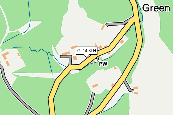 GL14 3LH map - OS OpenMap – Local (Ordnance Survey)