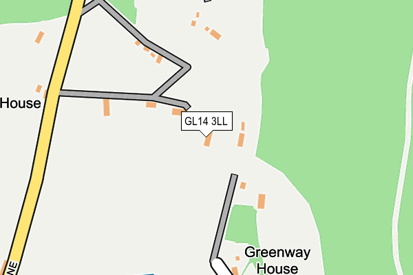 GL14 3LL map - OS OpenMap – Local (Ordnance Survey)