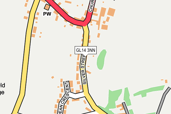 GL14 3NN map - OS OpenMap – Local (Ordnance Survey)